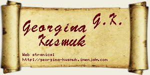 Georgina Kusmuk vizit kartica